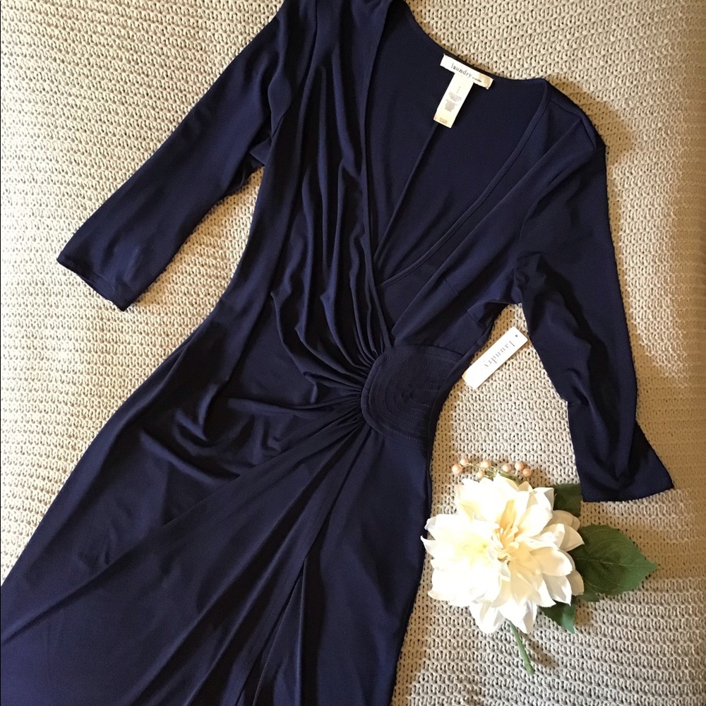 BNWT Laundry Faux Wrap Dress